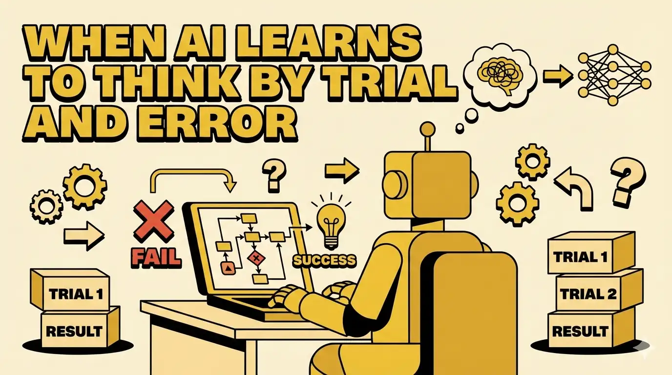 When AI Learns to Think by Trial and Error