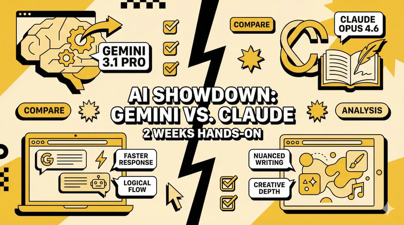 Gemini 3.1 Pro vs Claude Opus 4.6: Two Weeks of Actually Using Both
